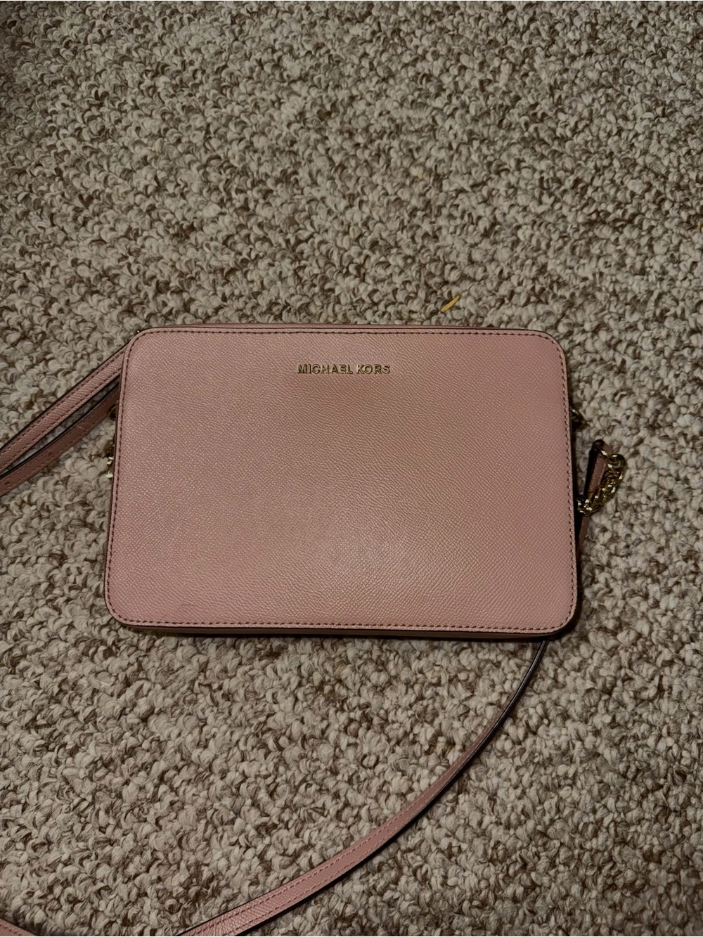 Michael Kors Blush Saffiano Leather Crossbody Bag